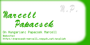 marcell papacsek business card